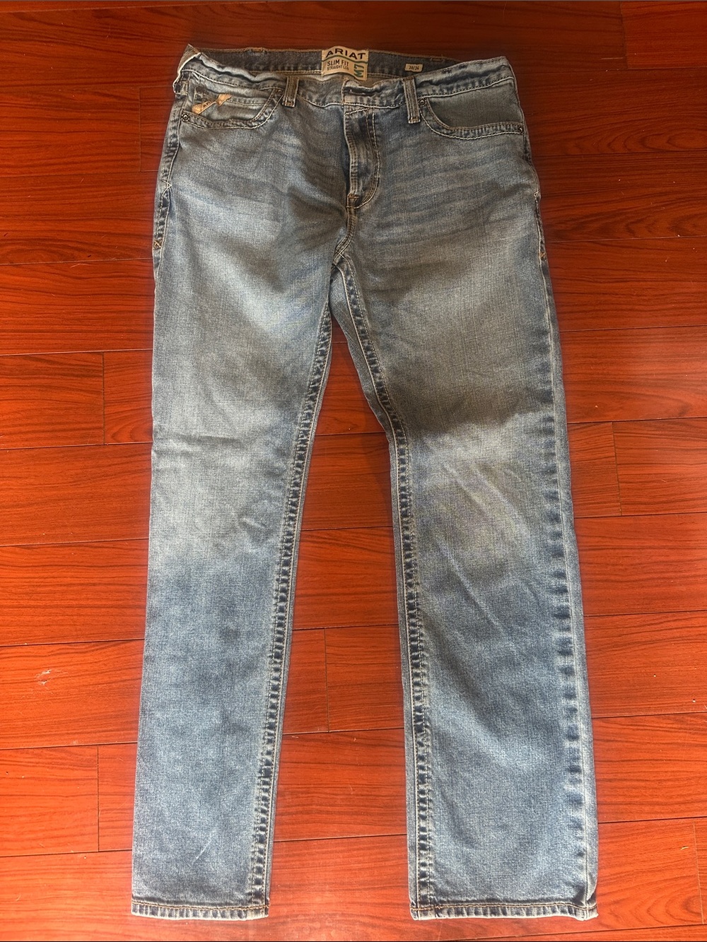 Ariat Men’s Light Blue Slim Straight Jeans
